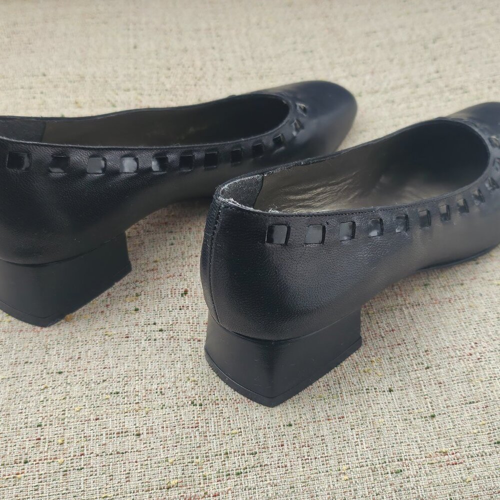 Jensen's Classic Women Shoes Black Leather Upper Pump Shoes Size 7 - Picture 5 of 13